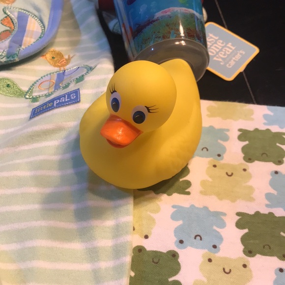 NWT newborn outfit and bib and miscellaneous items. - Picture 2 of 5